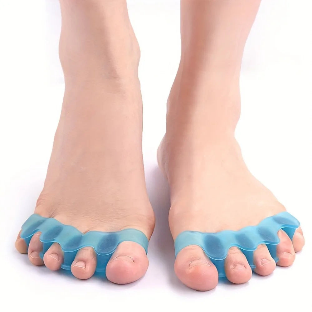 2 soft touch silicone toe spacers