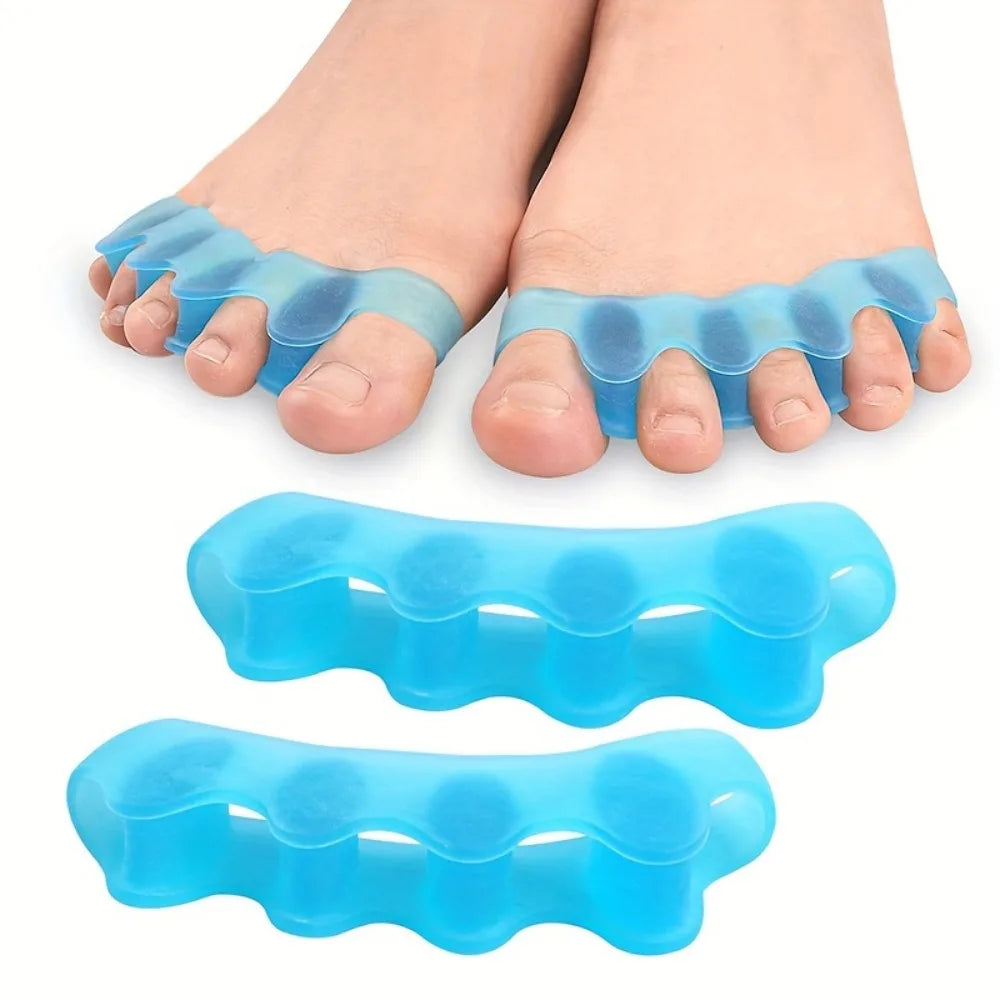 2 soft touch silicone toe spacers