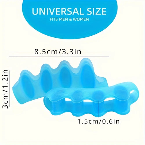 2 soft touch silicone toe spacers